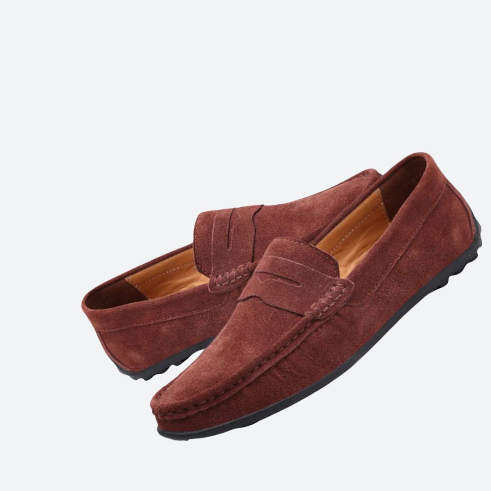 Heren suède loafers met tijdloos en veelzijdig ontwerp, perfect voor casual en formele gelegenheden, ideaal voor de herfst- en winterdagen.