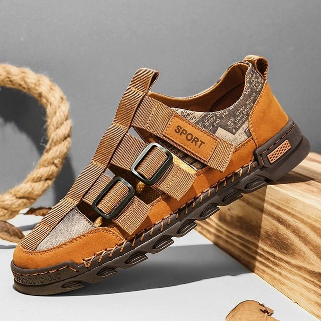 Ademende zomersandalen voor heren met stevige grip en verstelbare pasvorm.