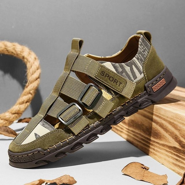 Ademende zomersandalen voor heren met stevige grip en verstelbare pasvorm.