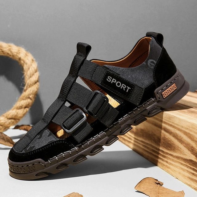 Ademende zomersandalen voor heren met stevige grip en verstelbare pasvorm.