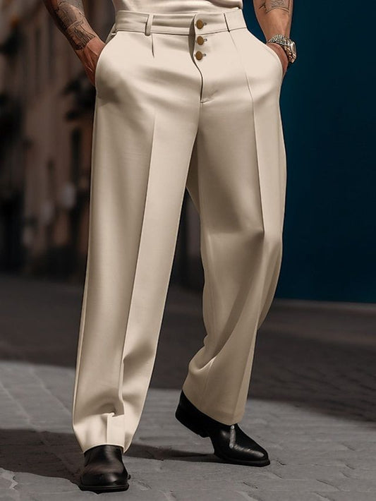Casual zomerbroek voor heren met een elegante snit en luchtig materiaal voor warme dagen.