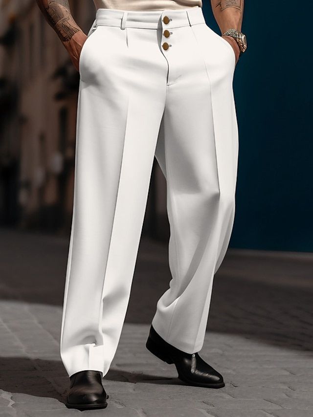 Casual zomerbroek voor heren met een elegante snit en luchtig materiaal voor warme dagen.
