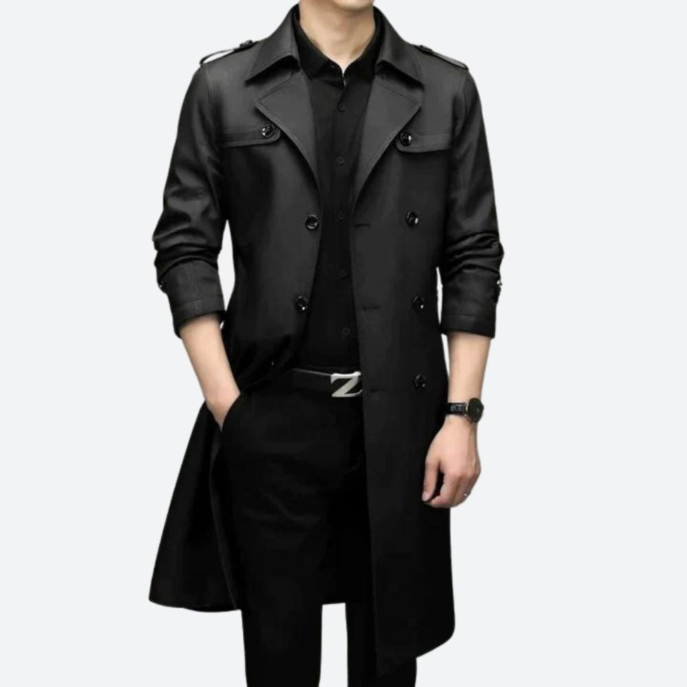Elegante trenchcoat voor mannen, ideaal voor herfst en winter

