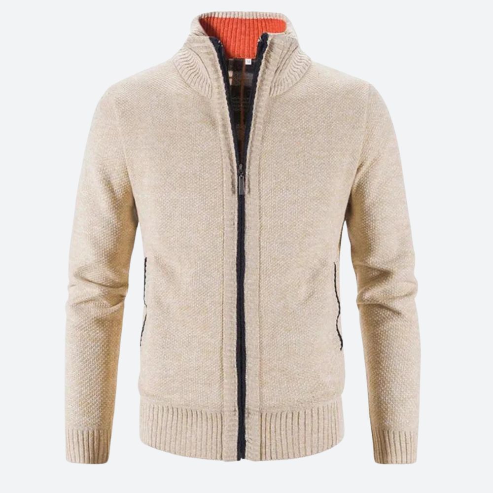 Luxueus vest voor mannen met ritssluiting, ideaal voor herfst- en winterdagen.