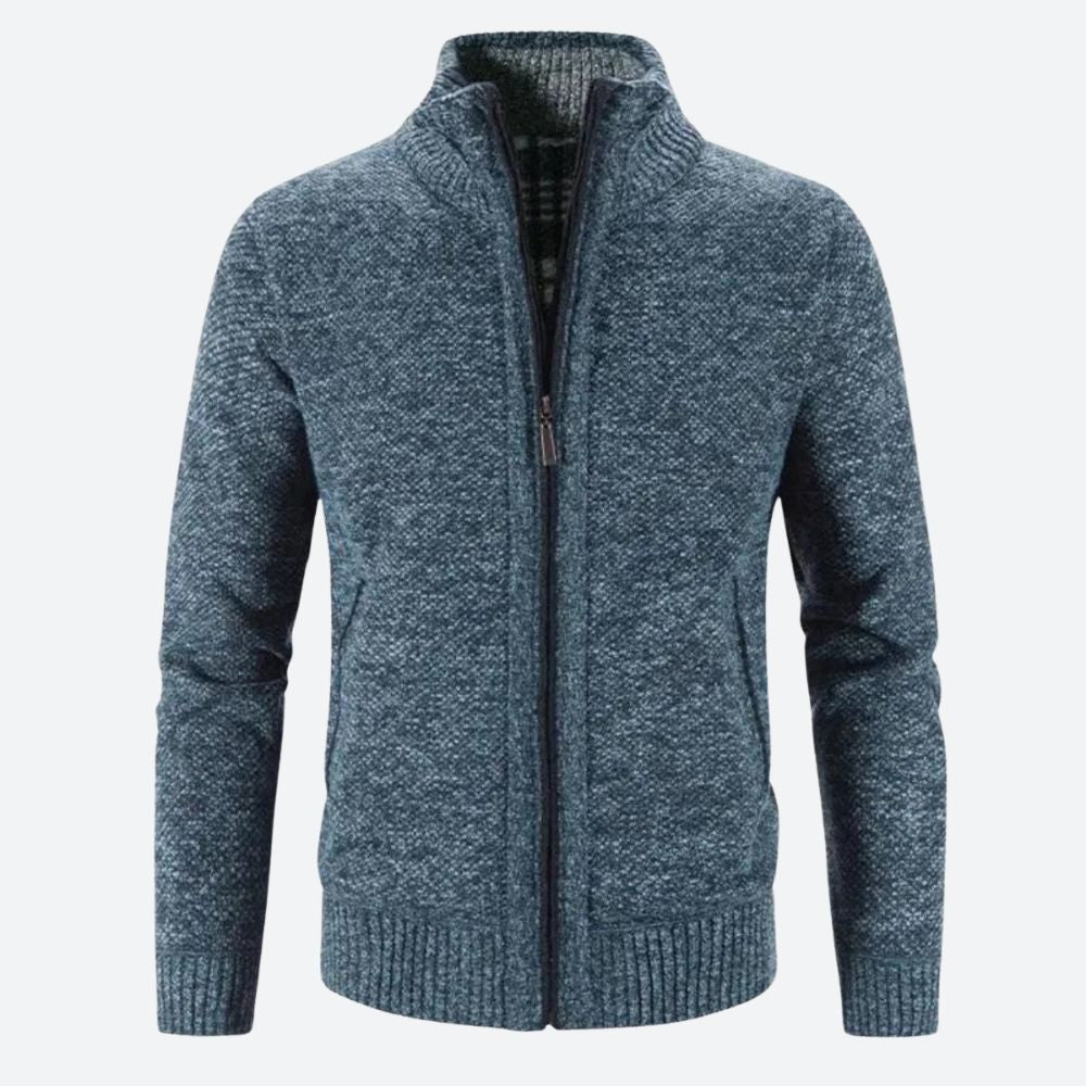 Luxueus vest voor mannen met ritssluiting, ideaal voor herfst- en winterdagen.