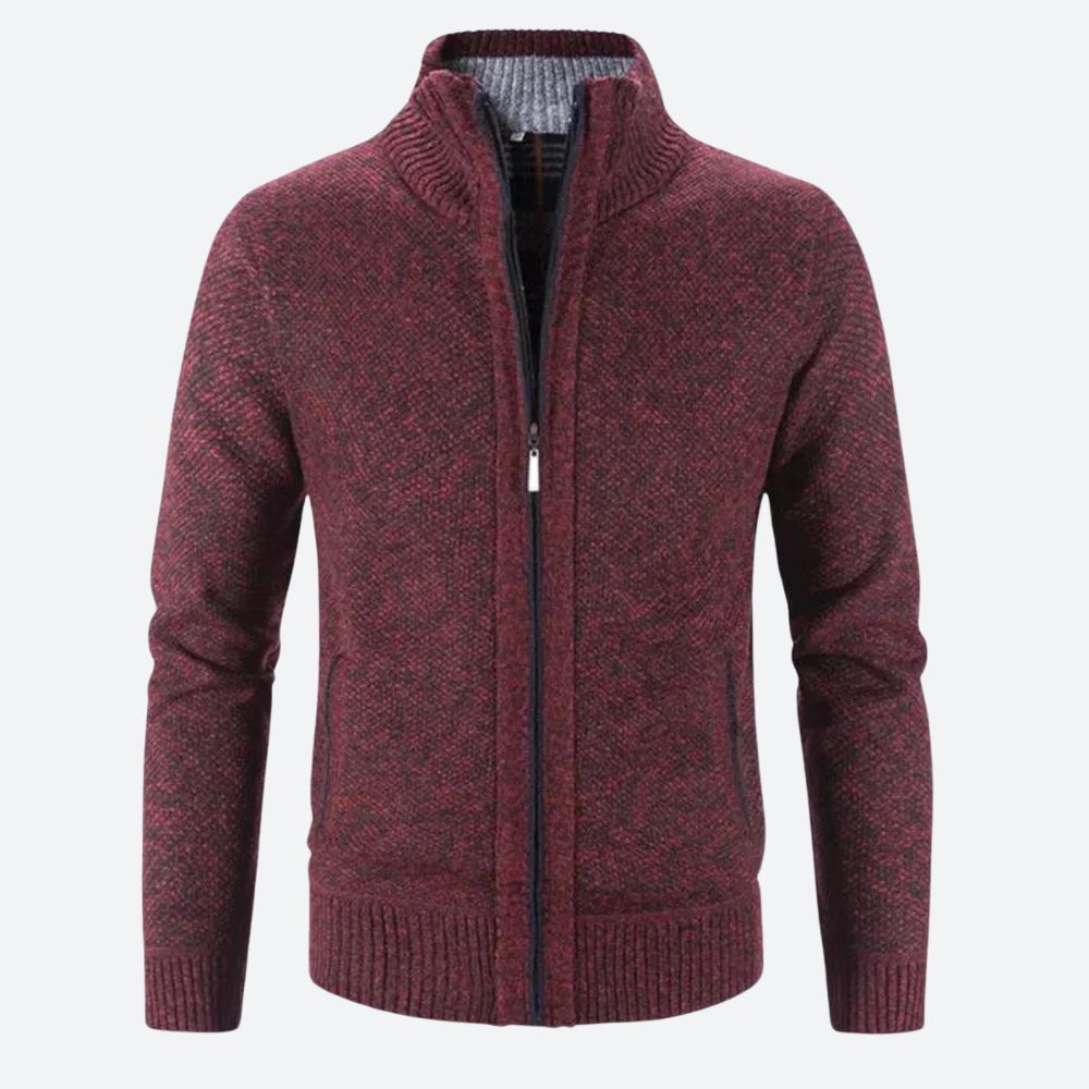 Luxueus vest voor mannen met ritssluiting, ideaal voor herfst- en winterdagen.