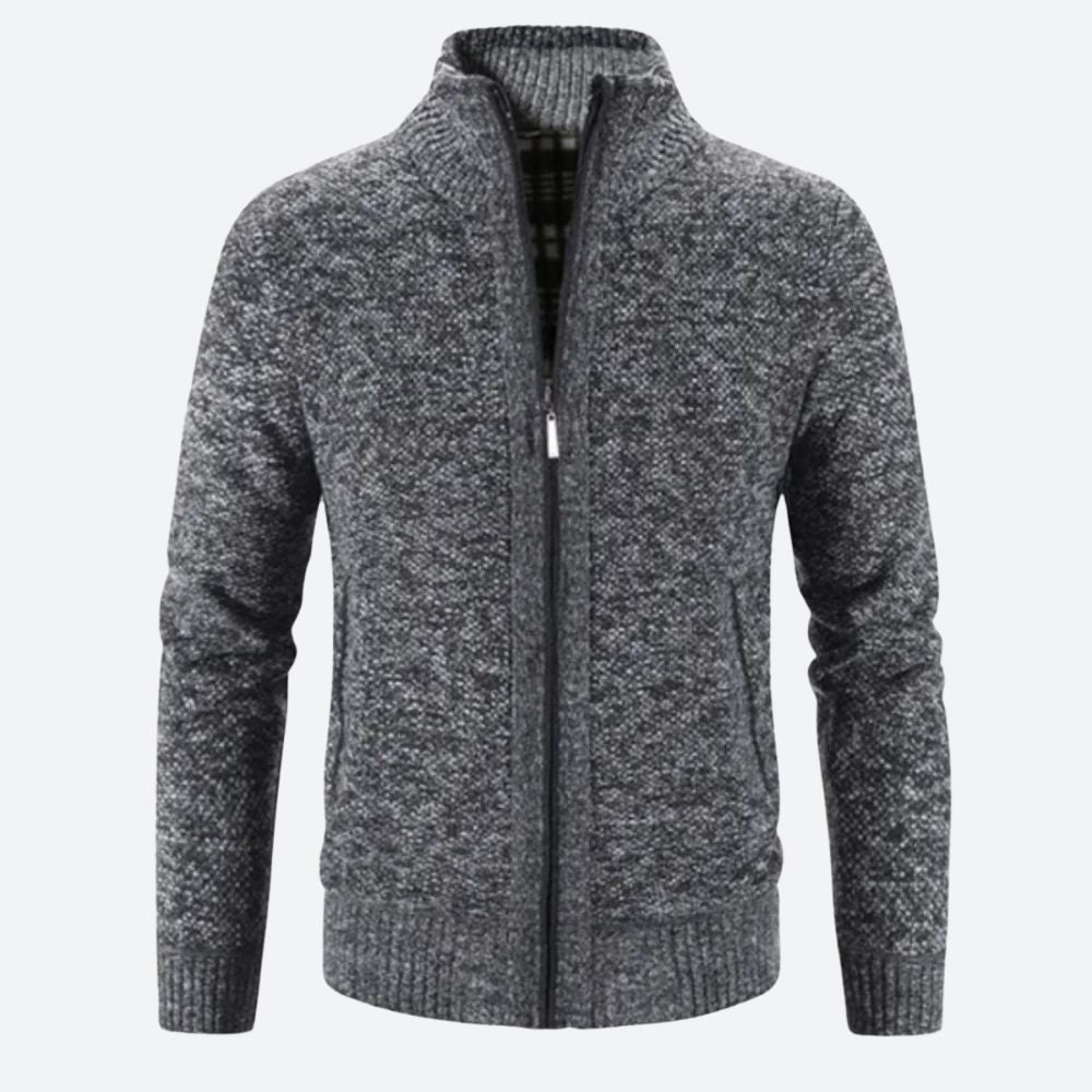 Luxueus vest voor mannen met ritssluiting, ideaal voor herfst- en winterdagen.