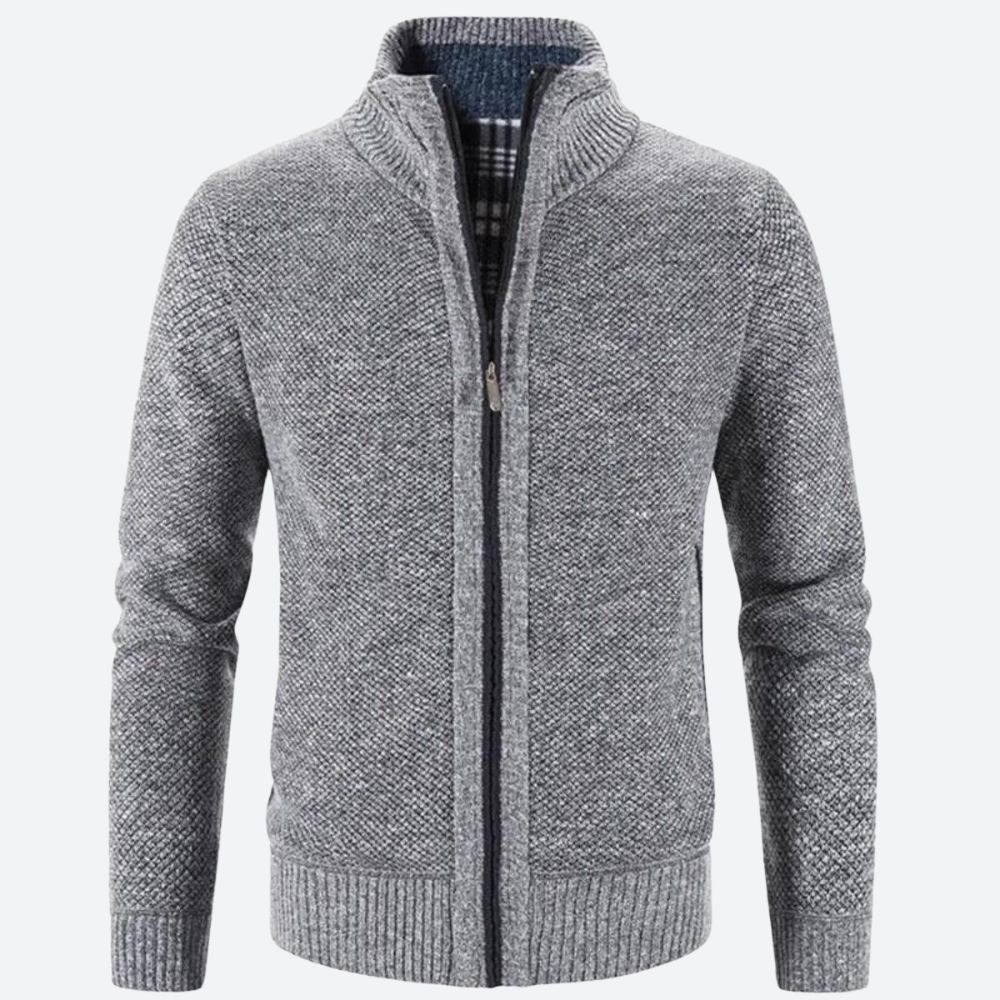 Luxueus vest voor mannen met ritssluiting, ideaal voor herfst- en winterdagen.