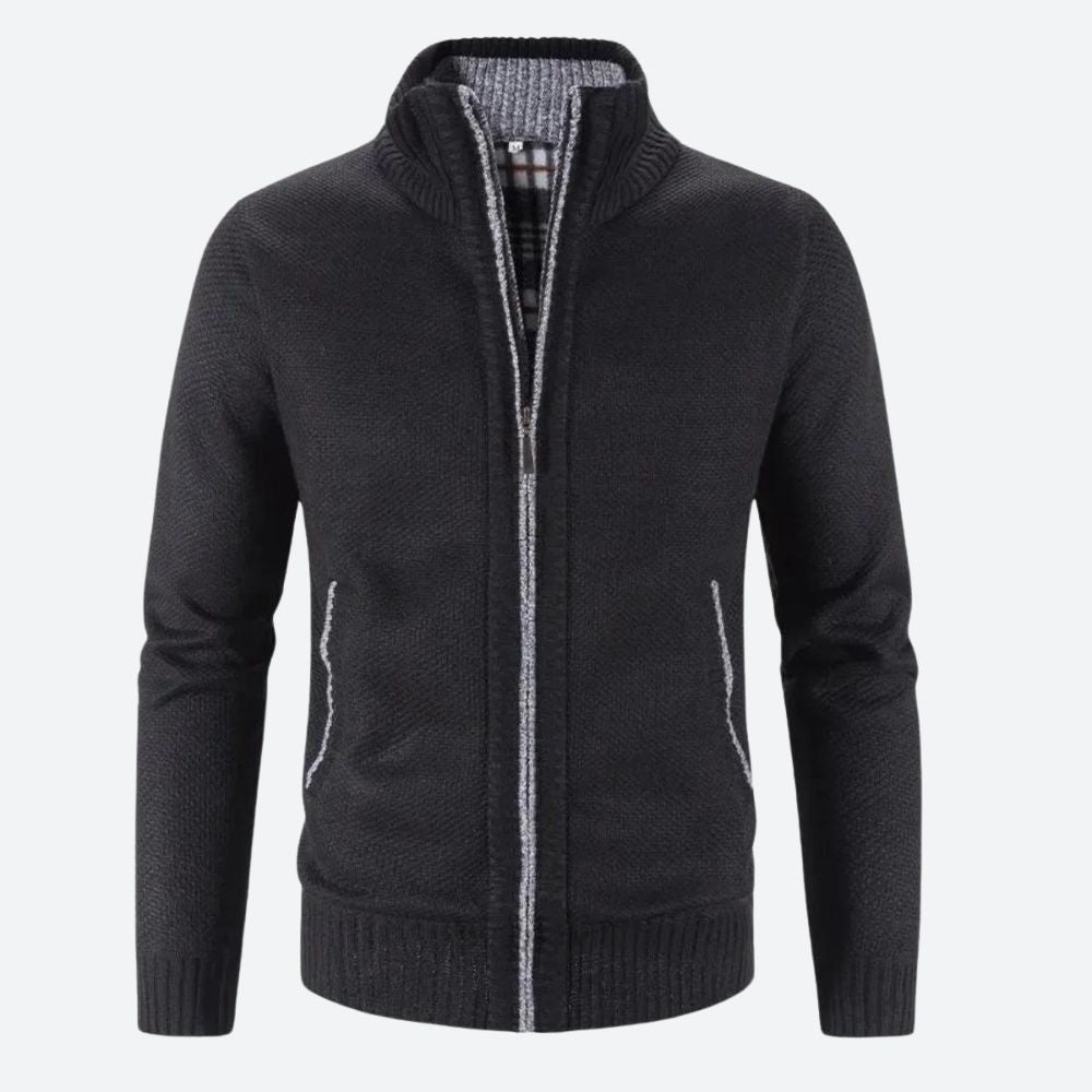 Luxueus vest voor mannen met ritssluiting, ideaal voor herfst- en winterdagen.