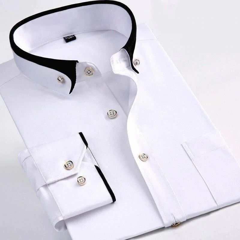 Elegant overhemd met verfijnde details, ideaal voor zowel zakelijke als casual gelegenheden.