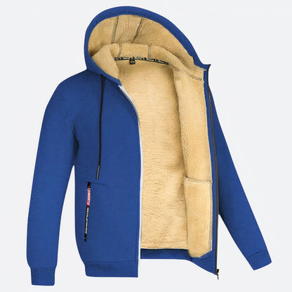 Trendy winterjas voor mannen met capuchon en warme voering, ideaal voor herfst- en winterdagen.