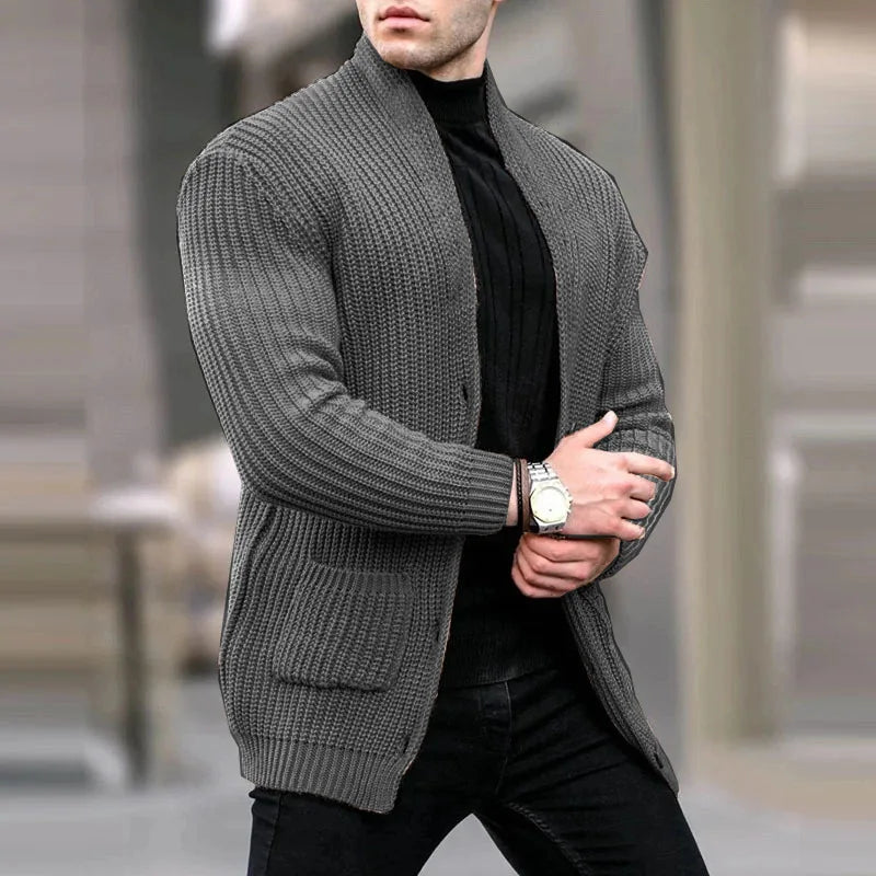 Warm gebreid vest voor heren, ideaal voor stijlvolle en comfortabele winterlooks.