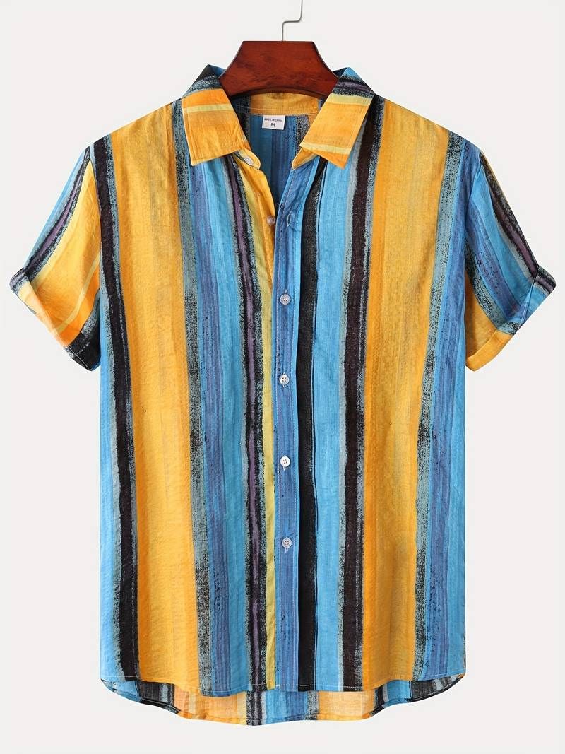 Modieus en luchtig zomeroverhemd voor heren met een stijlvol design
